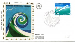 Monaco FDC 1975 SC #871 Okinawa nternational Exposition - J21148