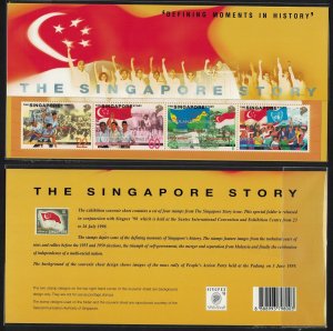 Singapore The Singapore Story Exhibition MS Pres. Pack 1998 MNH SG#MS943