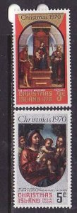 Christmas Is.-Sc#35-6- id2-unused NH set-Christmas-Paintings-Raphael-1970-