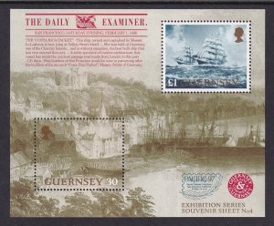 Guernsey 596 Sailing Ship Souvenir Sheet MNH VF