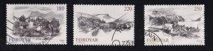 Faroe Islands #83-85  used  1982  villages