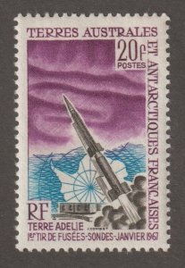 EDSROOM-17149 French Antarctica 29 LH 1967 Space Rocket CV$22