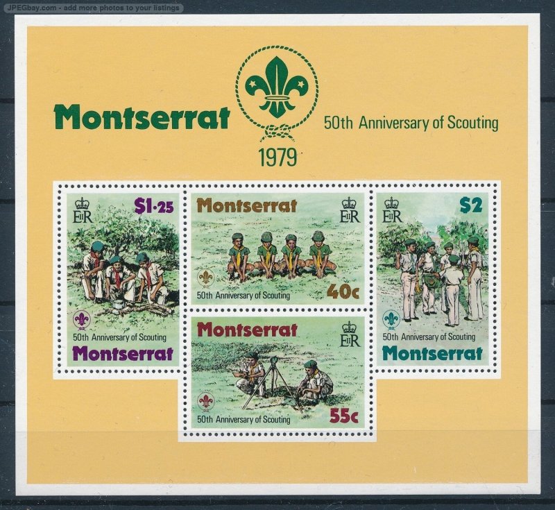 [121712] Montserrat 1979 Scouting jamboree 50th anniversary Souvenir sheet MNH