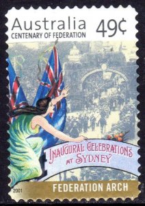 AUSTRALIA.2001 The 100th Anniversary of the Commonwealth of Australia 