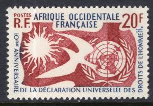 French West Africa 85 Human Rights MNH VF