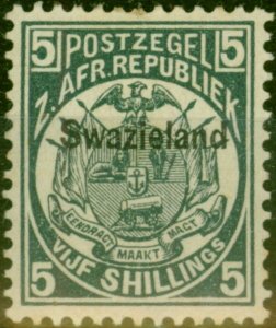 Swaziland 1890 5s Slate-Blue SG8 Good MM