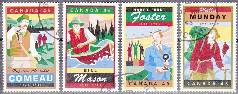 canada  scott no 1750-53  used
