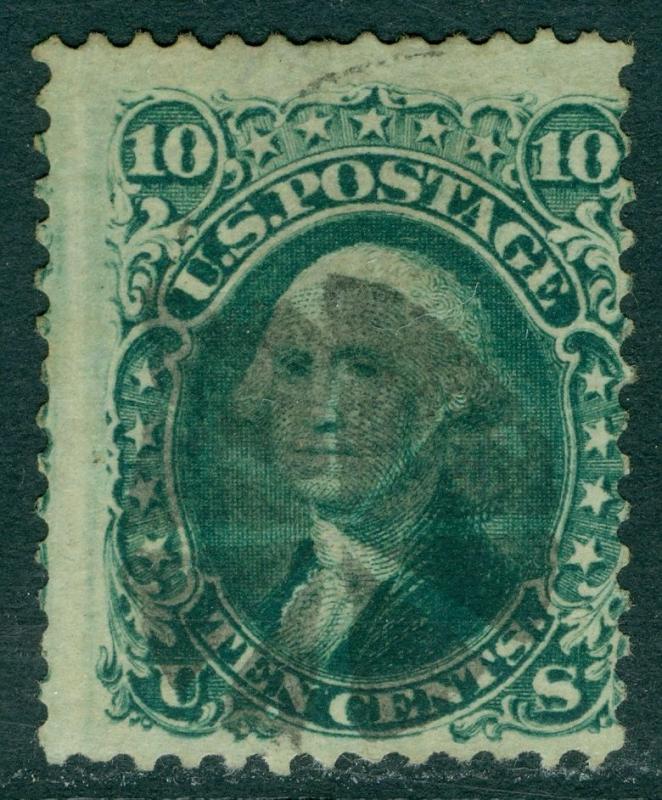 EDW1949SELL : USA 1868 Scott #96 Used. Fresh & nice. PSAG Certificate. Cat $250.