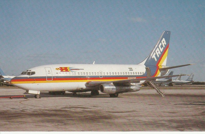 7640 Aviation Postcard  BOEING B.737-247 HONDURAS AT MIAMI  FLORIDA  Airlines