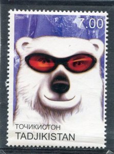 Tajikistan 2000 COCA-COLA Polar Bear 1 value Perforated Mint (NH)