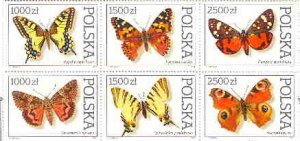 Poland; 1991; Sc. # 3050-3055; MNH Cpl. Se-Tenant Set