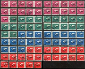 Germany Sc# C61-C64 (Assorted) Used lot/85 1955 Lufthansa Emblem