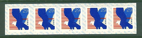 USA PNC SC# 2598B EAGLE $0.29c PL# 111 SELF-ADHESIVE MNH