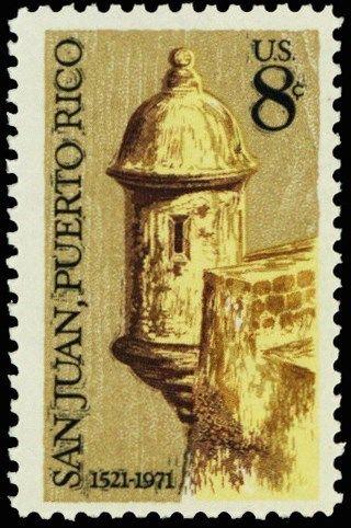 1437, Huge Color Shift ERROR on 8¢ San Juan Puerto Rico Stamp - Stuart Katz