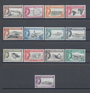 ASCENSION 1956 SG 57/69 MNH Cat £150