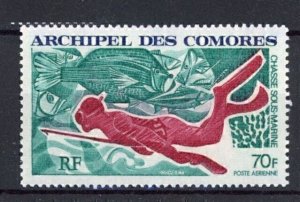 Comoro Islands 1972 Airmail, Underwater Spear-fishing (1v Cpt) MNH CV$9