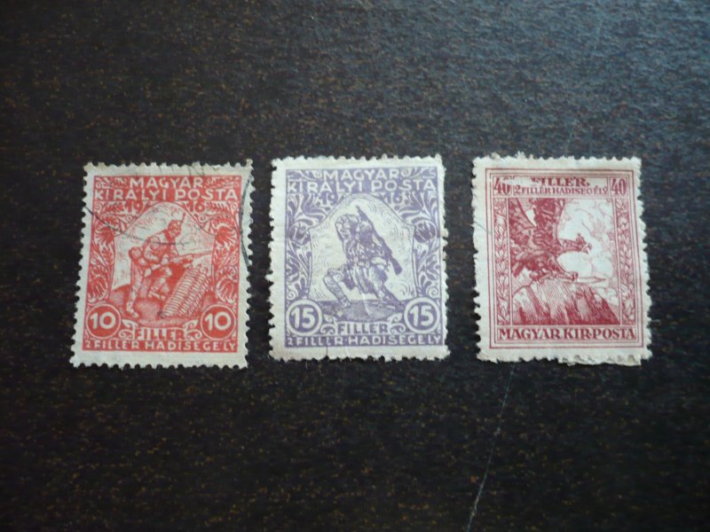 Stamps - Hungary - Scott# B53-B55 - Used Set of 3 Stamps