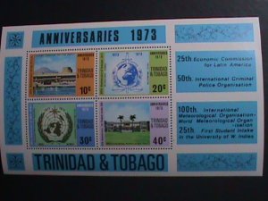 TRINIDAD & TOBAGO 1973 SC#234a ECONOMIC COMMISSION FOR LATIN AMERICA MNH S/S