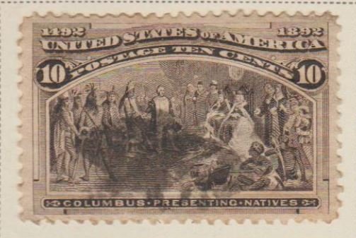 U.S. Scott #237-238 Columbian Stamps - Used Set of 2