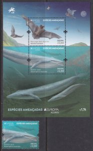 Portugal / Azores, Fauna, Bats, Whales, EUROPA MNH  / 2021