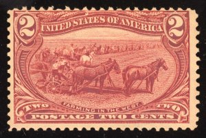 US Scott 286 Used 2c copper red Farming in the West Lot T709 bhmstamps