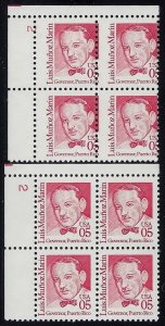 2173 - Misperf Error / EFO Pl#Blk Luis Munoz Marin Governor of Puerto Rico MNH