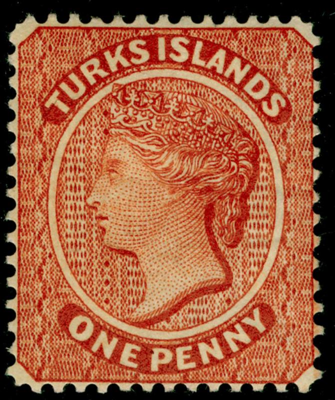 TURKS AND CAICOS ISLANDS SG55, 1d orange-brown, M MINT. Cat £100.