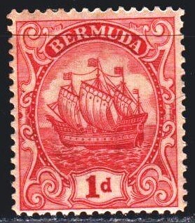 Bermuda. 1928. 71 III. Columbus sailing ship. MLH.