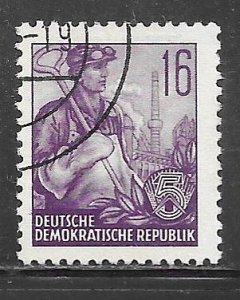 Germany DDR 162: 16pf Steel Worker, CTO, F-VF