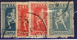 Greece #208-11 used