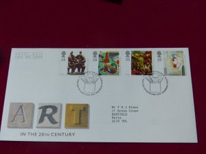 Great Britain First Day Cover 1993 20th Century Art - Bureau cancel