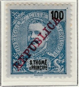 Portugal ST. THOMAS AND PRINCE ISLANDS 1911 100r MH* A5P55F15