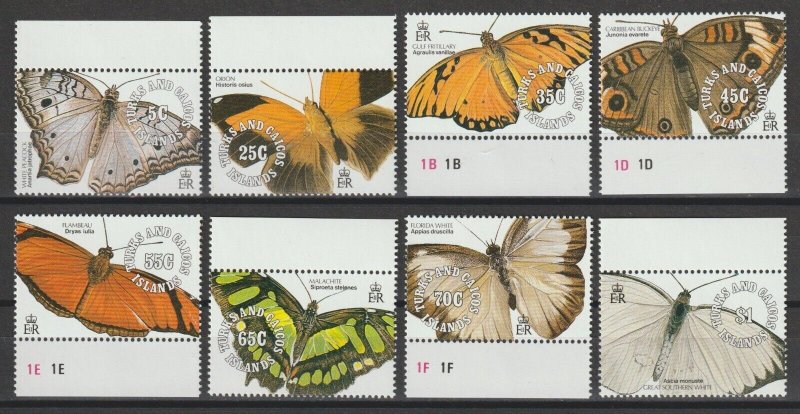 TURKS & CAICOS 1991 SG 1081/88 + MS 1089 MNH Cat £18.75