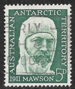 AUSTRALIAN ANTARCTIC TERRITORY 1961 5d Sir Douglas Mawson Issue Sc L7 VFU