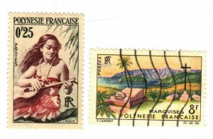 French Polynesia #183 MH, 214 used