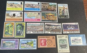 ASCENSION ISLAND # 212-228--MINT NEVER/HINGED--5 COMPLETE SETS--1976-77