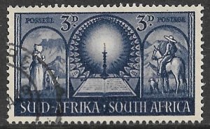 SOUTH AFRICA 1949 KGVI 3d VOORTREKKER MONUMENT Issue Sc 114 VFU
