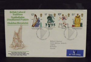 15472   GREAT BRITAIN   FDC # 790-793     British Cultural Traditions