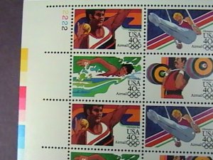 U.S.# C105-C108(C108a)-MINT/NH-PANE OF 50---SUMMER OLYMPICS---AIR-MAIL----1983