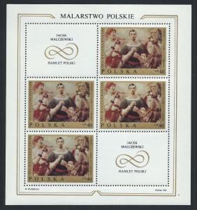 POLAND SC# 1675-82 MINI SH/4 W/LABELS VF/MNH 1969