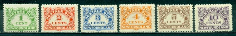 Newfoundland #J1-J6  Mint F-VF NH  Scott $78.75