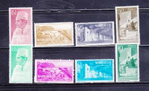 Morocco Northern Zone 1-8 Set MNH Various