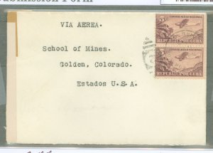 Cuba  1942 Censored cover from Havana on reverse examined by 3894.