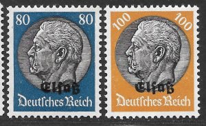 Doyle's_Stamps: MH French Alsace Occupation Set, Scott #N27* to #N42*