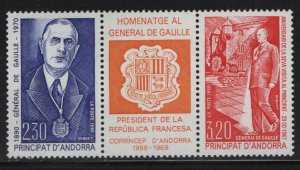 FRENCH  ANDORRA 400a  MNH  SET