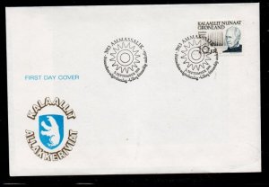 Greenland Sc 242 1991 Petersen stamp on First Day Cover