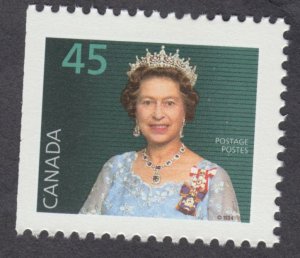 Canada - #1360ixs  45c Queen Elizabeth II, Booklet Stamp, Coated Papers - MNH