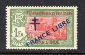 French India #165 Mint Never Hinged G23