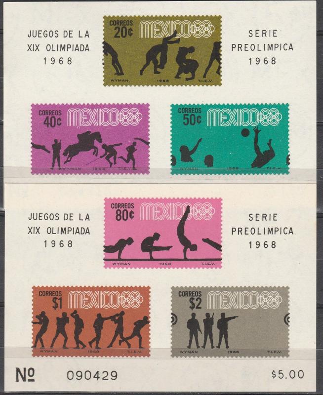 Mexico #992a, 995a MNH  CV $14.50  (A17476)