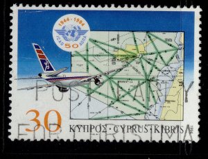 CYPRUS QEII SG859, 1994 30c civil aviation, FINE USED.